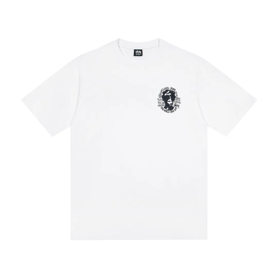 🔥 065# P55 （In Stock ） Stussy T Same Style ：Black White Size：S M L XL ： 260 ：